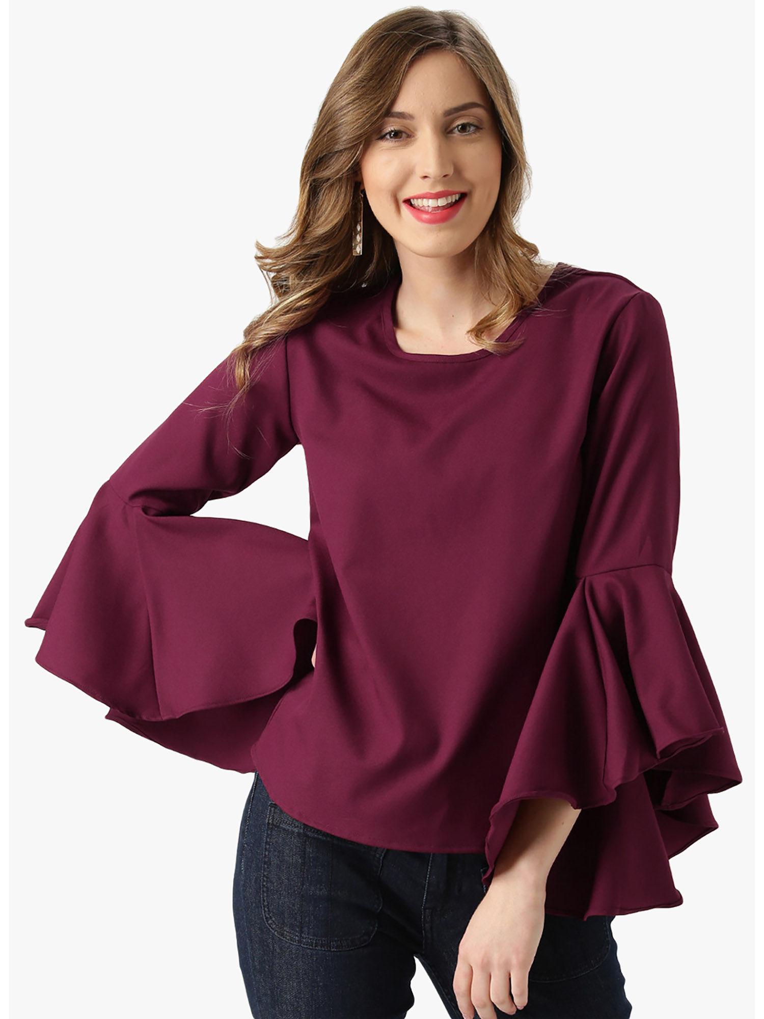 women wine solid top