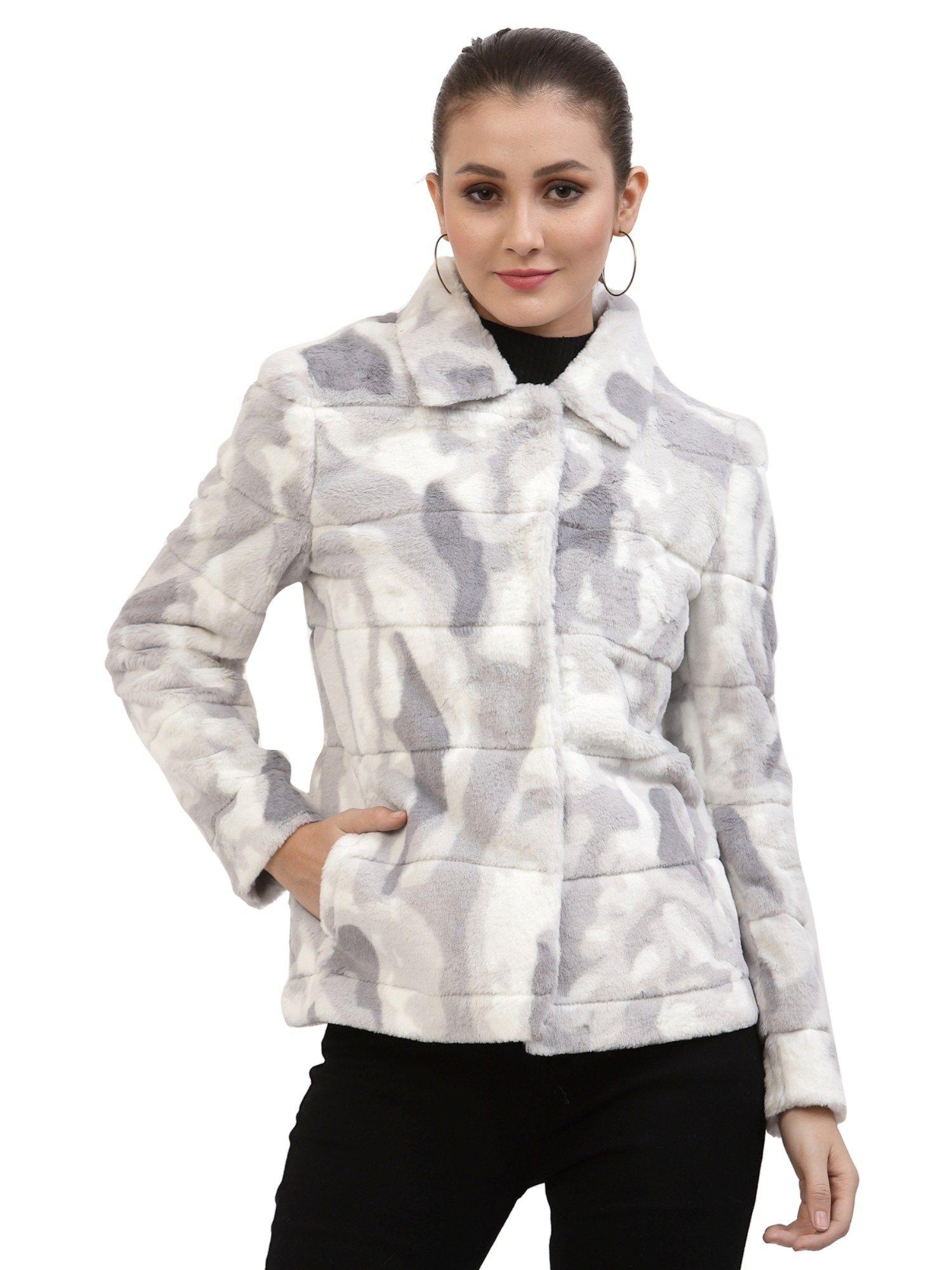 women winterwear grey overcoat