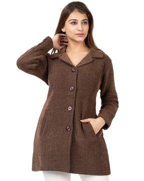 women wool cardigan with insert pockets