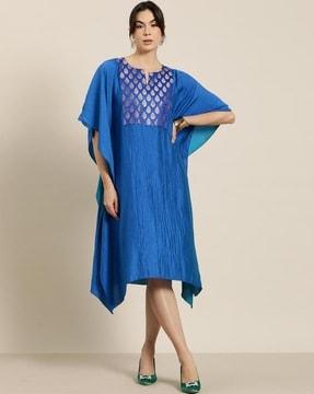 women woven kaftan dress