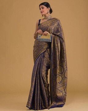 women woven kanjeevaram silk saree