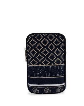 women woven mobile sling bag with detachable strap