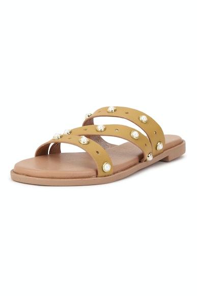 women yellow casual sandals