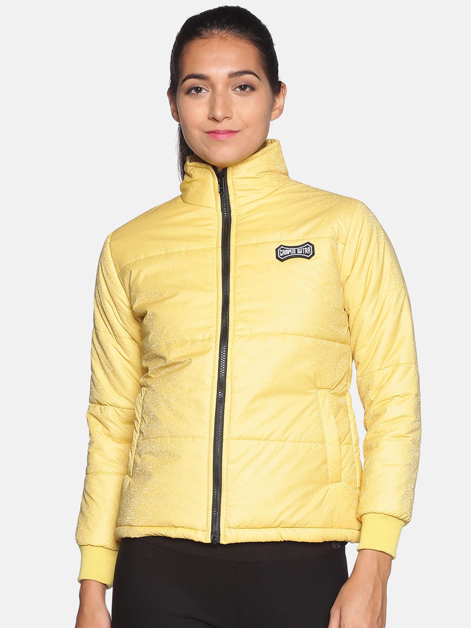 women yellow color jacket