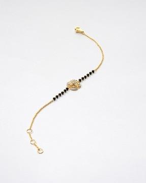 women yellow gold delina floral diamond bracelet