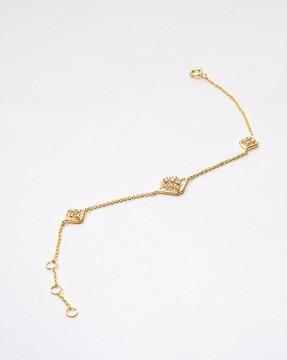 women yellow gold lavish lozenge diamond bracelet