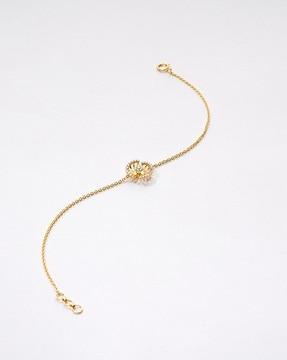 women yellow gold seductive sunbeam diamond bracelet