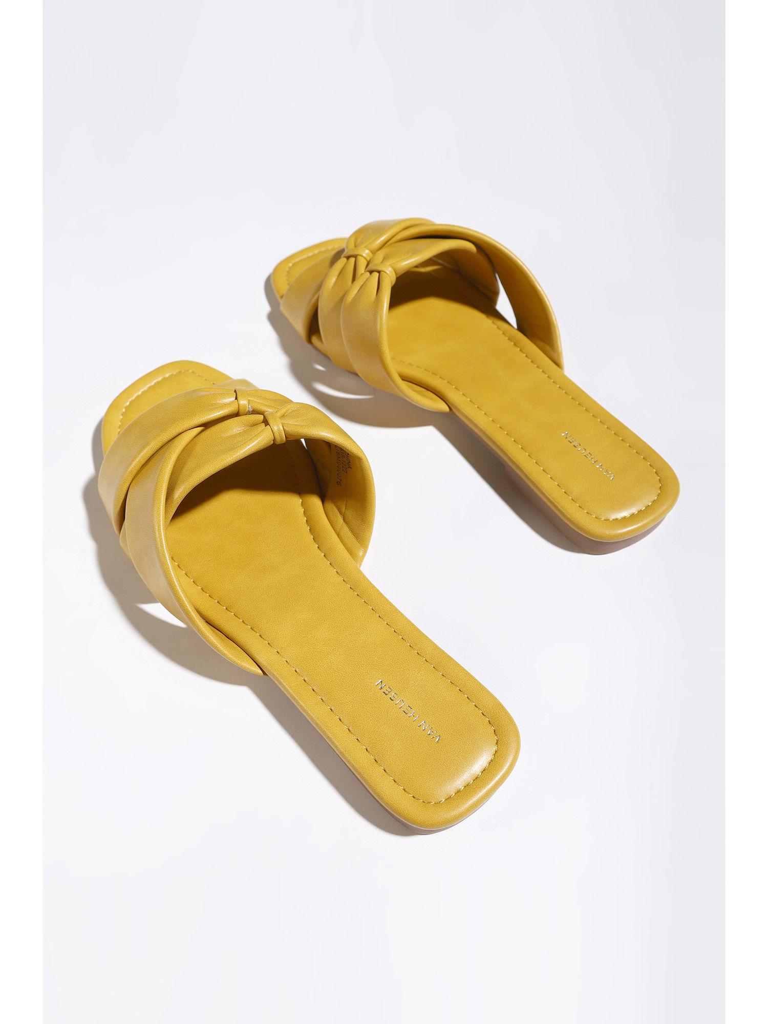 women yellow sandals