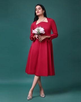 women your highness fit & flare dress