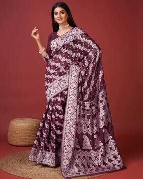 women zari woven banarasi saree