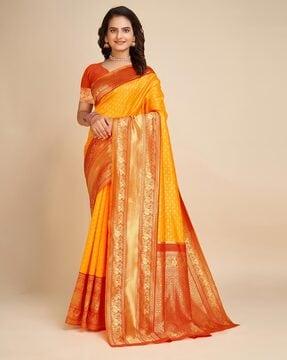 women zari woven banarasi silk saree