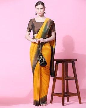 women zari woven kanjeevaram silk saree with contrast border