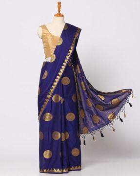 women zari woven saree