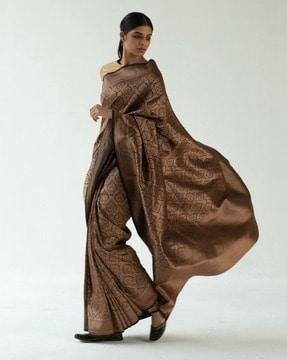 women zari woven saree