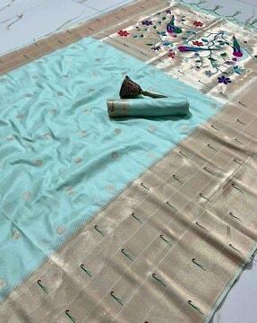 women zari woven silk saree