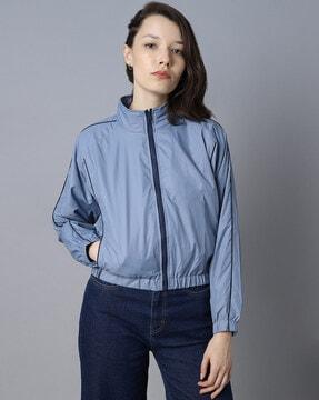 women zip-front bombers jacket