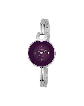 women zoomdlx-5510-ss-purple water-resistant analogue watch