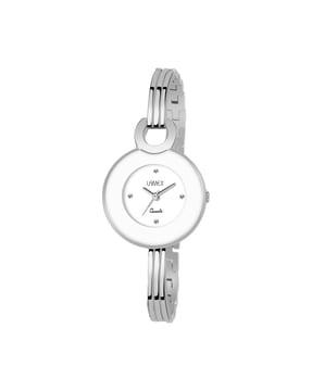 women zoomdlx-5510-ss-white water-resistant analogue watch