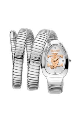 womens 22 x 35 mm serpentine collection silver dial stainless steel band analog watch - jc1l228m0015