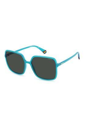 womens full rim polarized square sunglasses - pld 6128/smvu