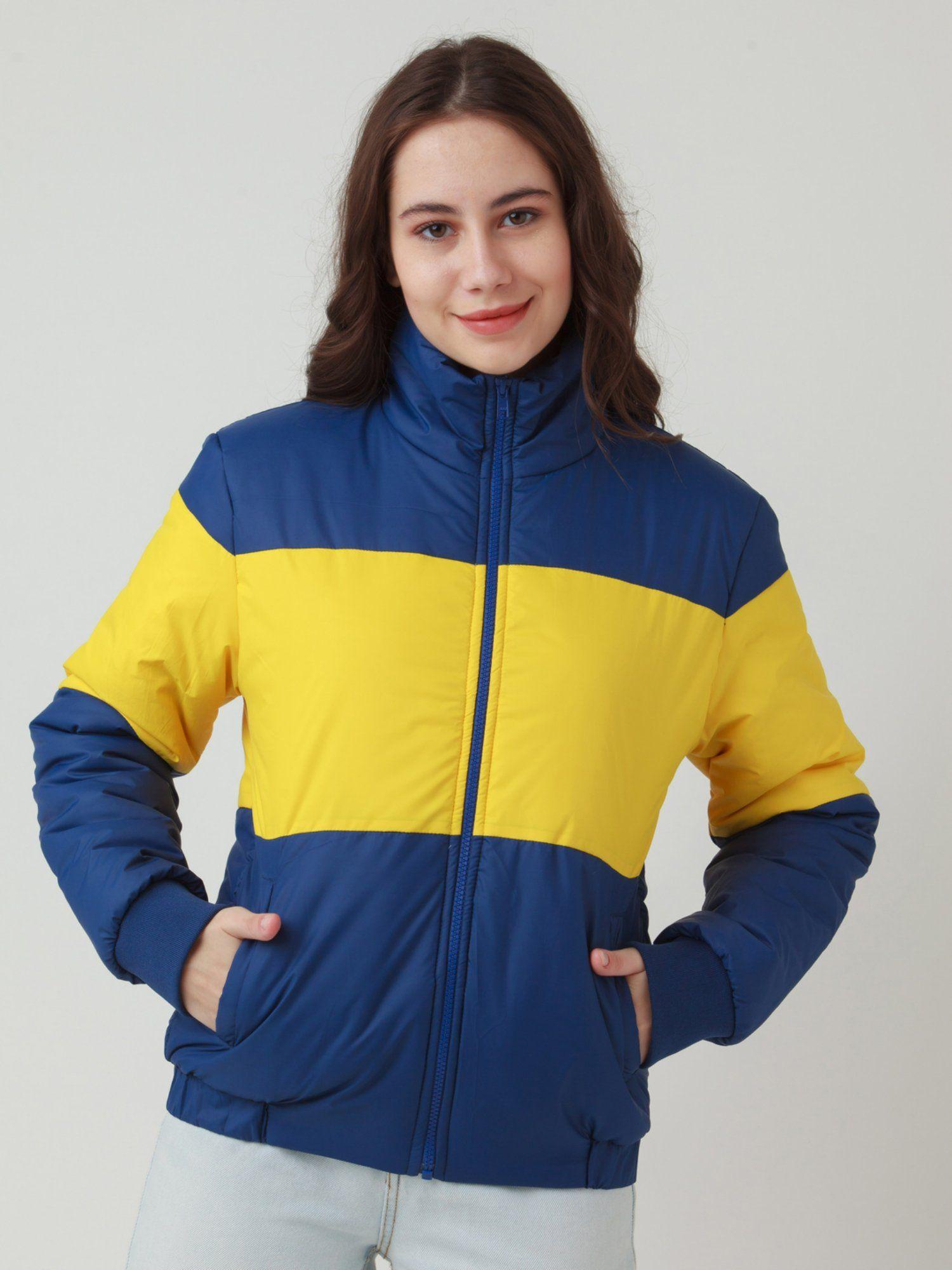 womens multi-color colorblock jacket