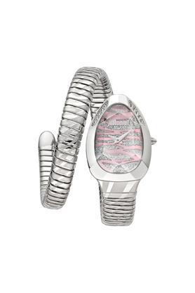 womens 22 x 35 mm serpentine collection light pink dial stainless steel band analog watch - jc1l225m0015