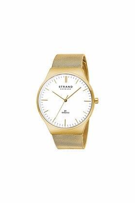 womens 32 mm mason lille gold white dial stainless steel analogue watch - s717lxgwmg