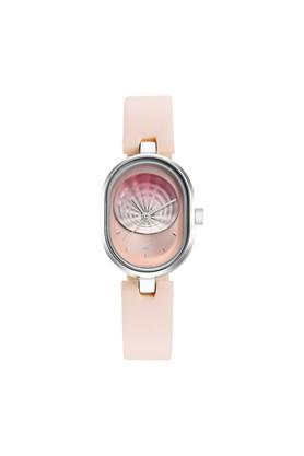 womens 32.20 mm uptown retreat 2.0 pink dial leather analog watch
