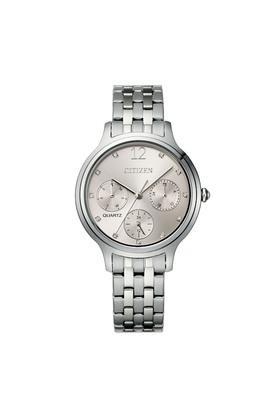 womens 33 mm champagne dial stainless steel analog watch - ed8180-52x