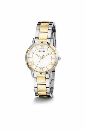 womens 34 mm dawn white dial stainless steel analog watch - gw0404l2