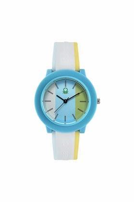 womens 36 mm multi color dial silicone analogue watch - uwucl0402