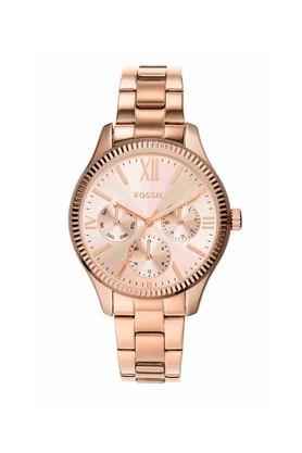 womens 36 mm rye rose gold dial stainless steel analog watch - bq3691