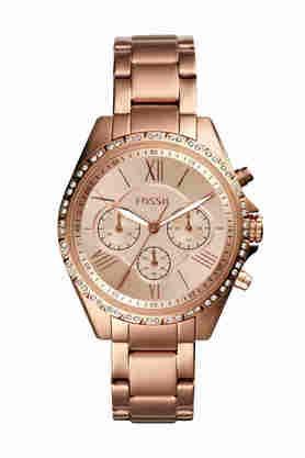 womens 40 mm modern courier rose gold dial stainless steel chronograph watch - bq3377i