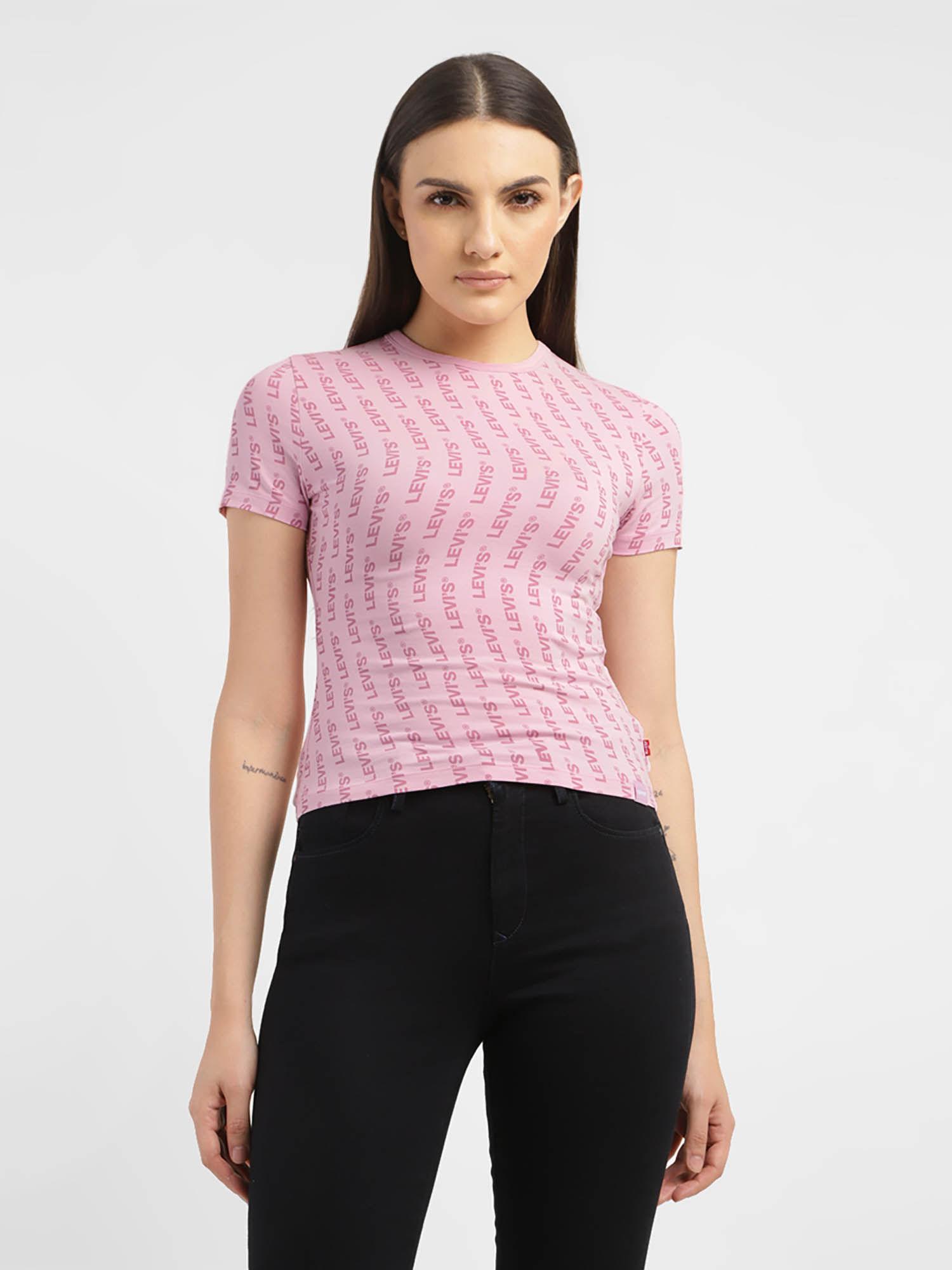 womens all over print slim fit t-shirt