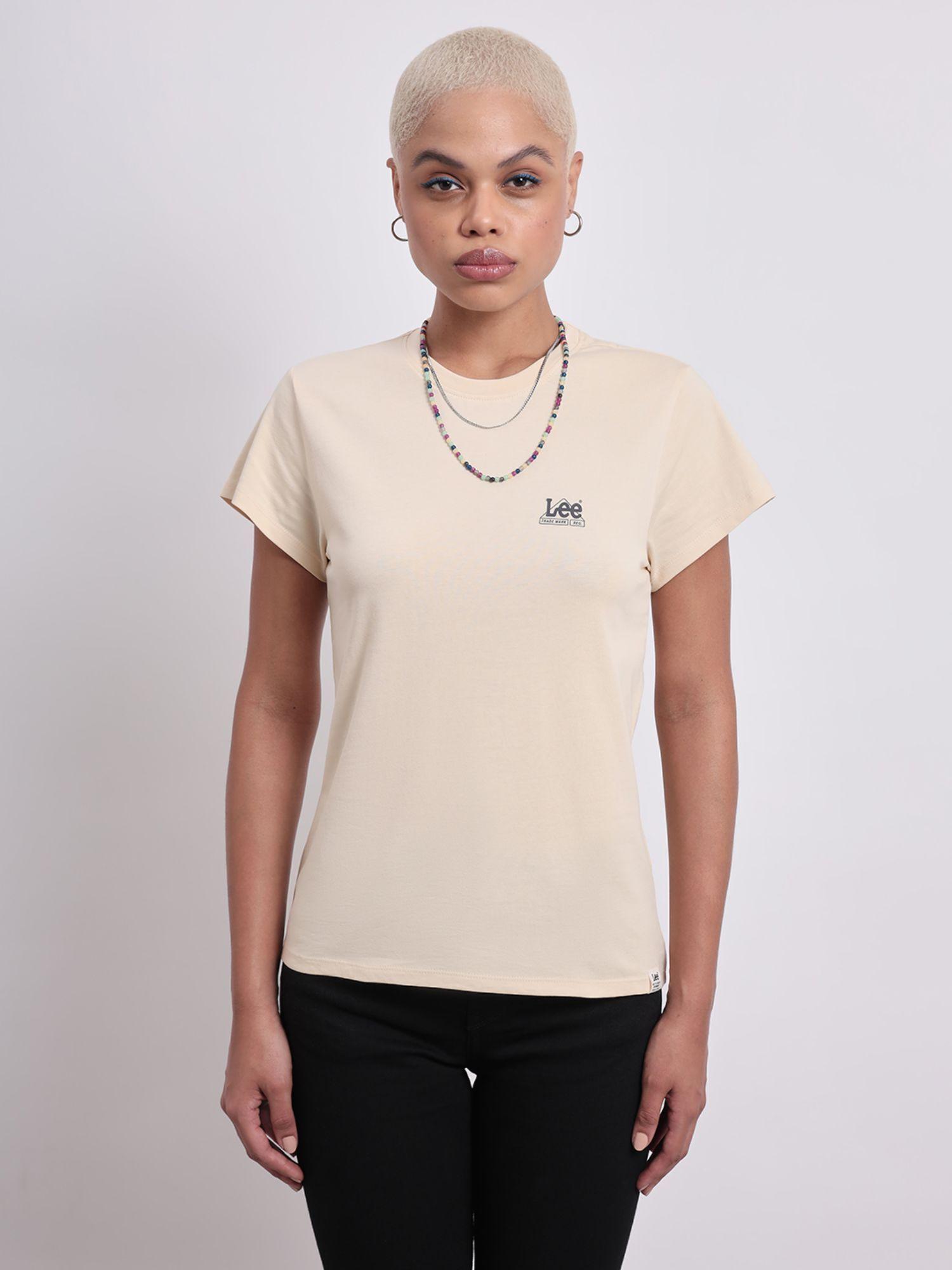 womens beige t-shirt