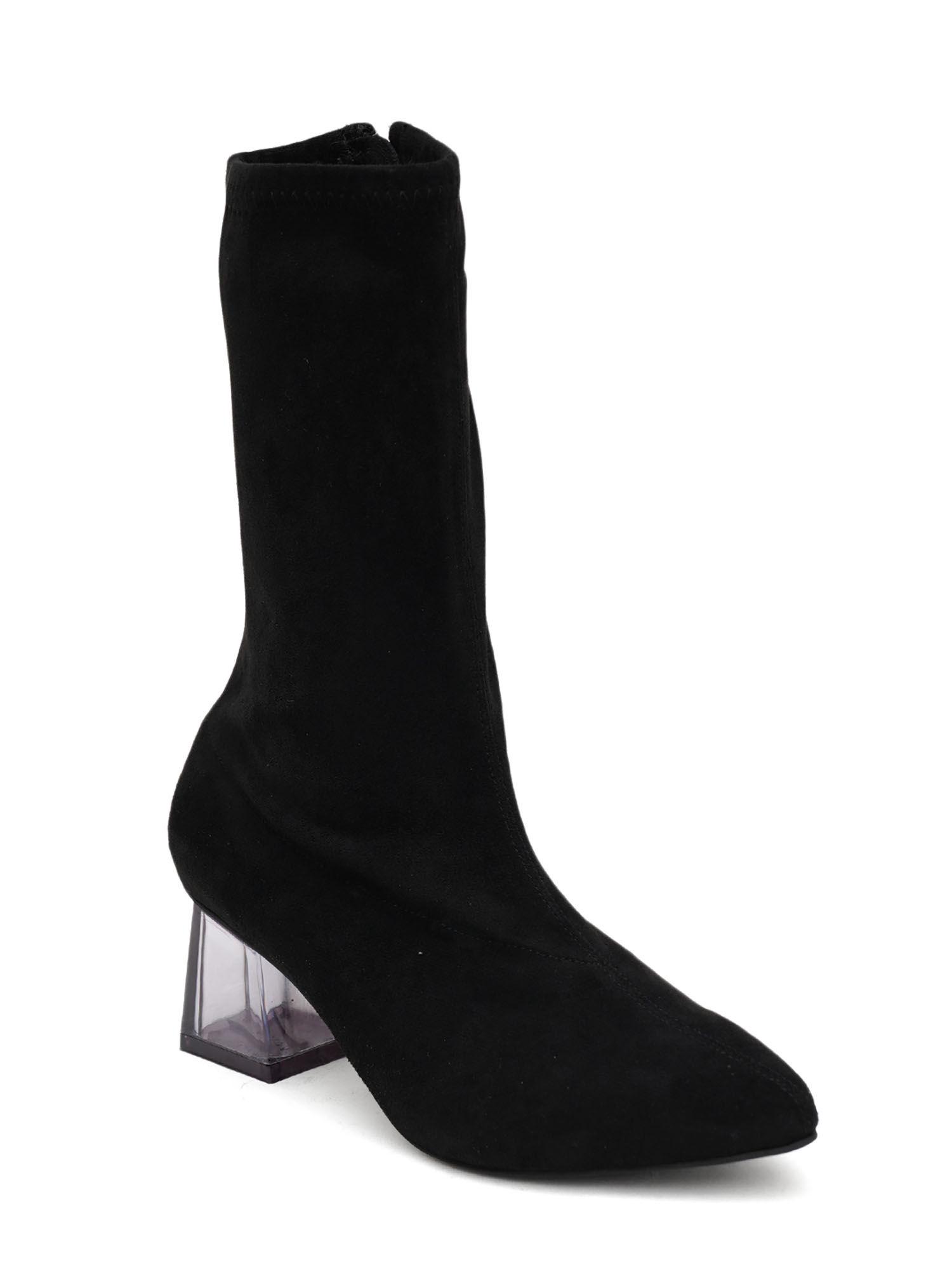 womens black color boots