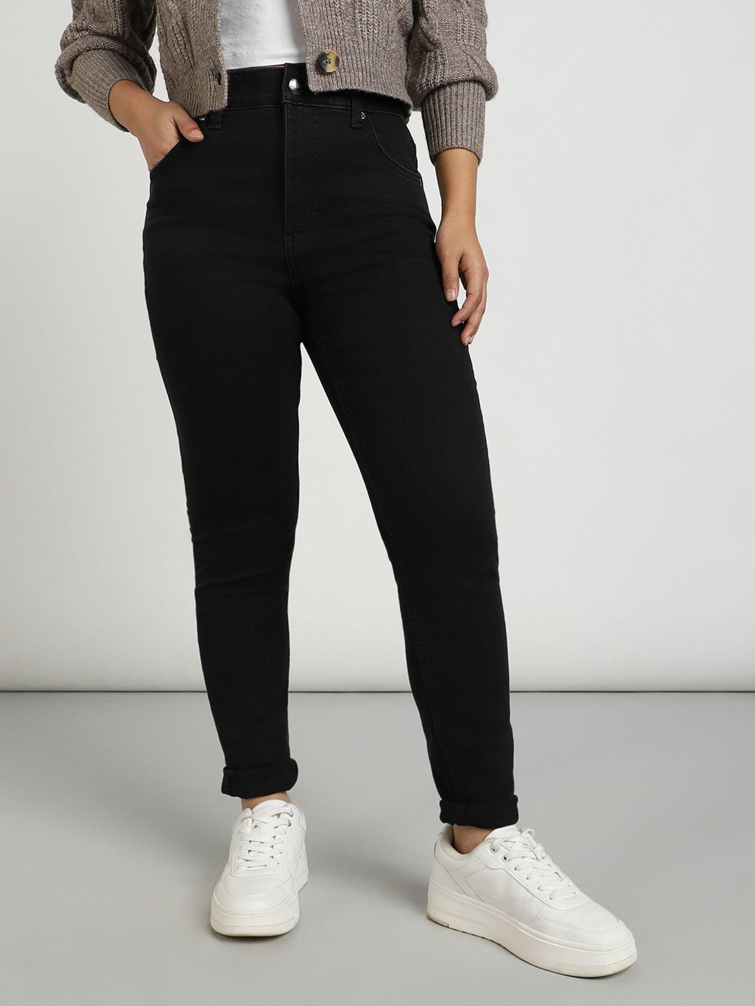 womens black skinny jeans