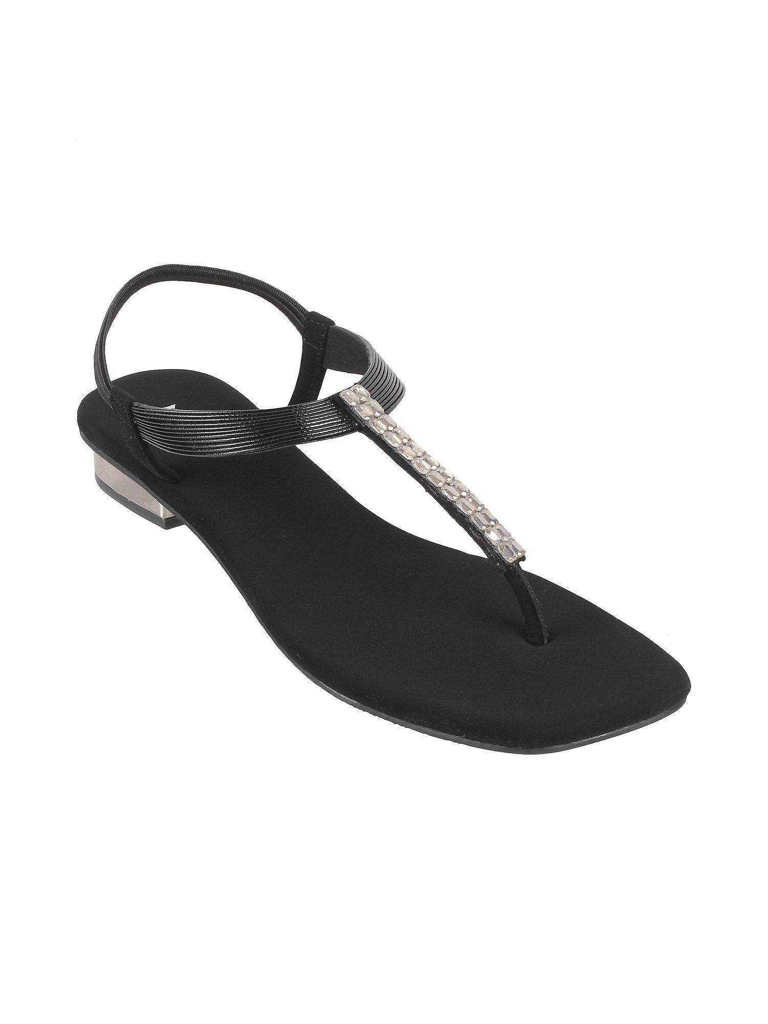 womens black synthetic flats