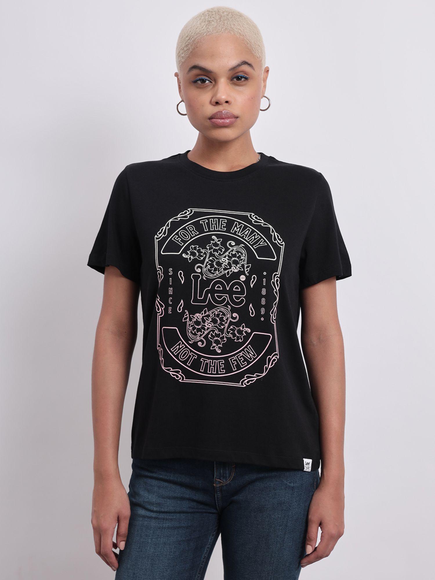 womens black t-shirt