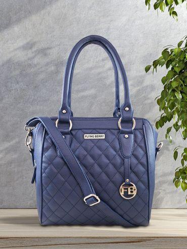 womens blue hand bag