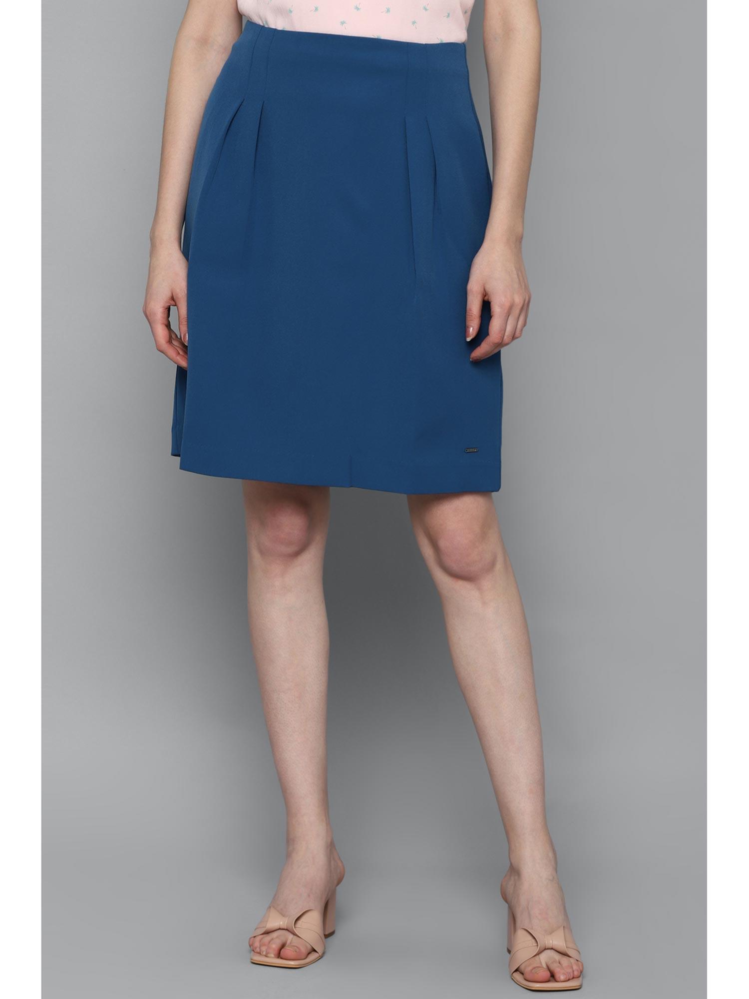 womens blue skirt