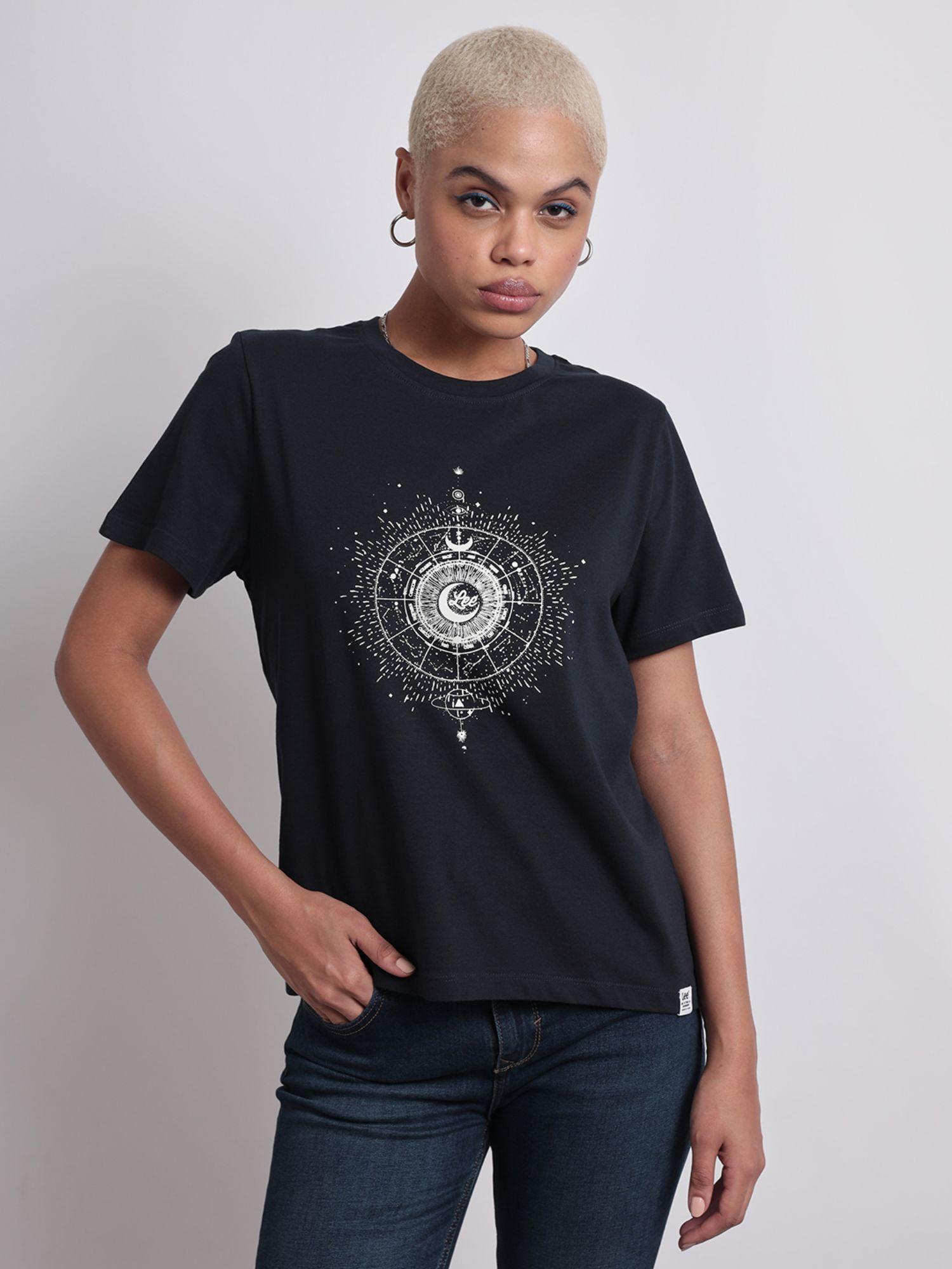 womens blue t-shirt