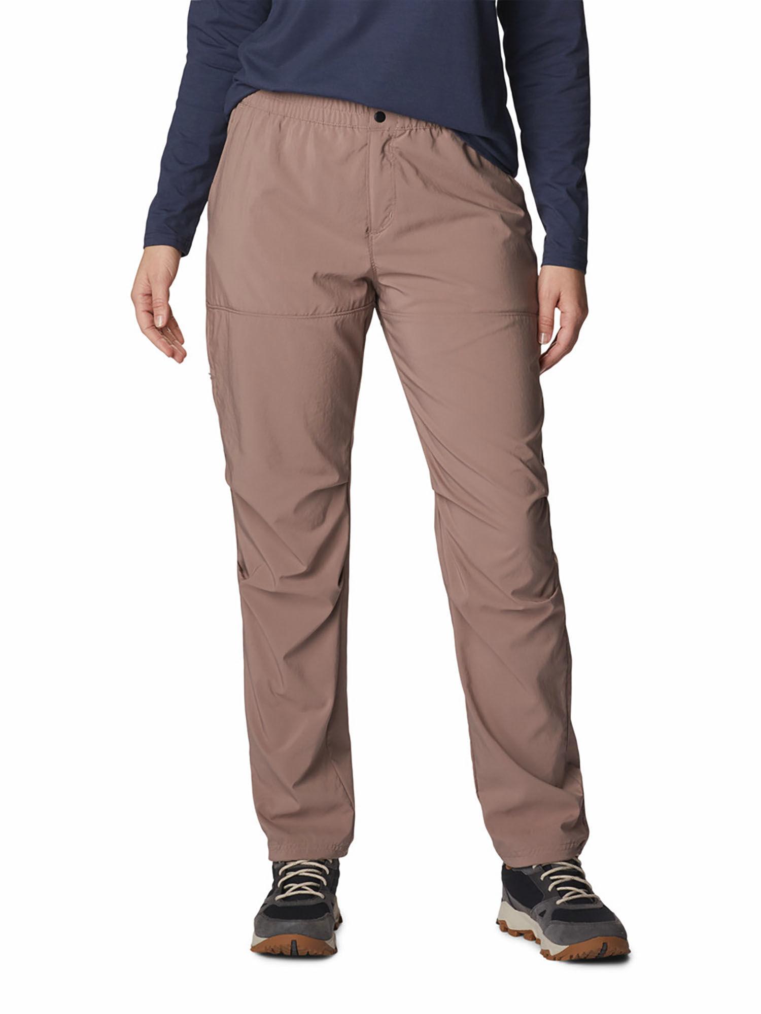 womens brown colour polyester w coral ridge track pant