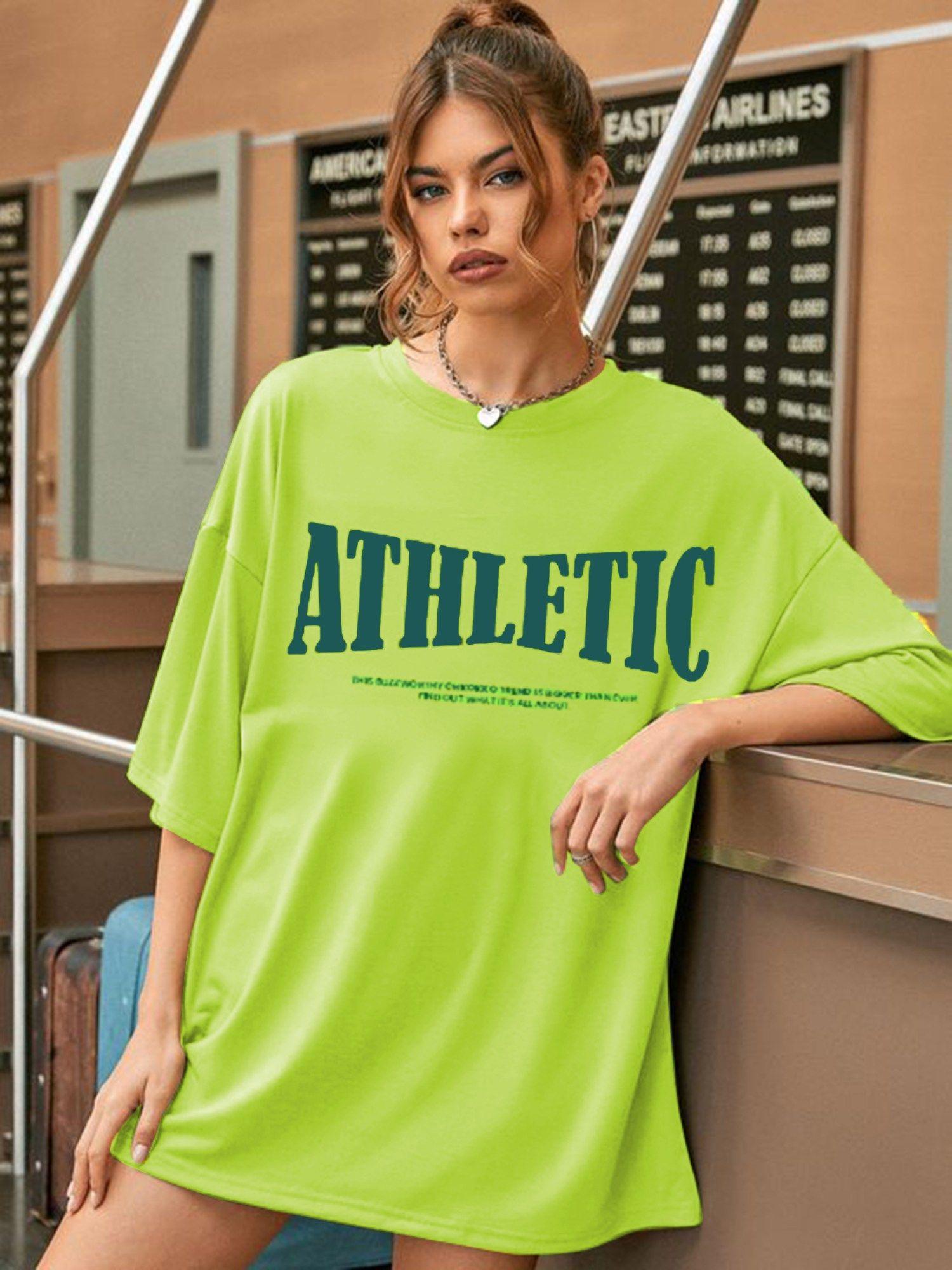 womens cotton green regular fit half sleeves t-shirt