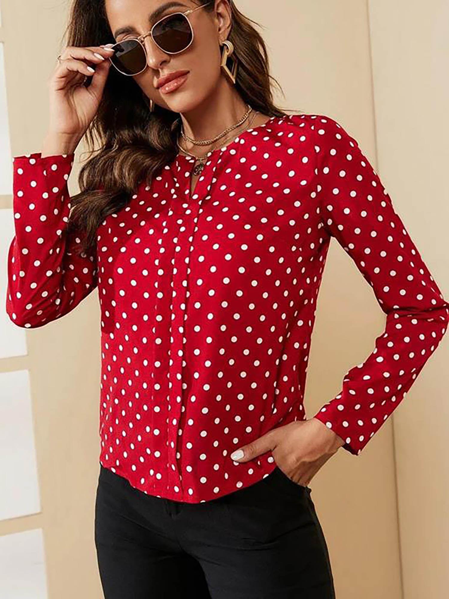 womens crepe solid top