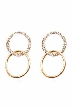 womens entangled hoop earrings - multi