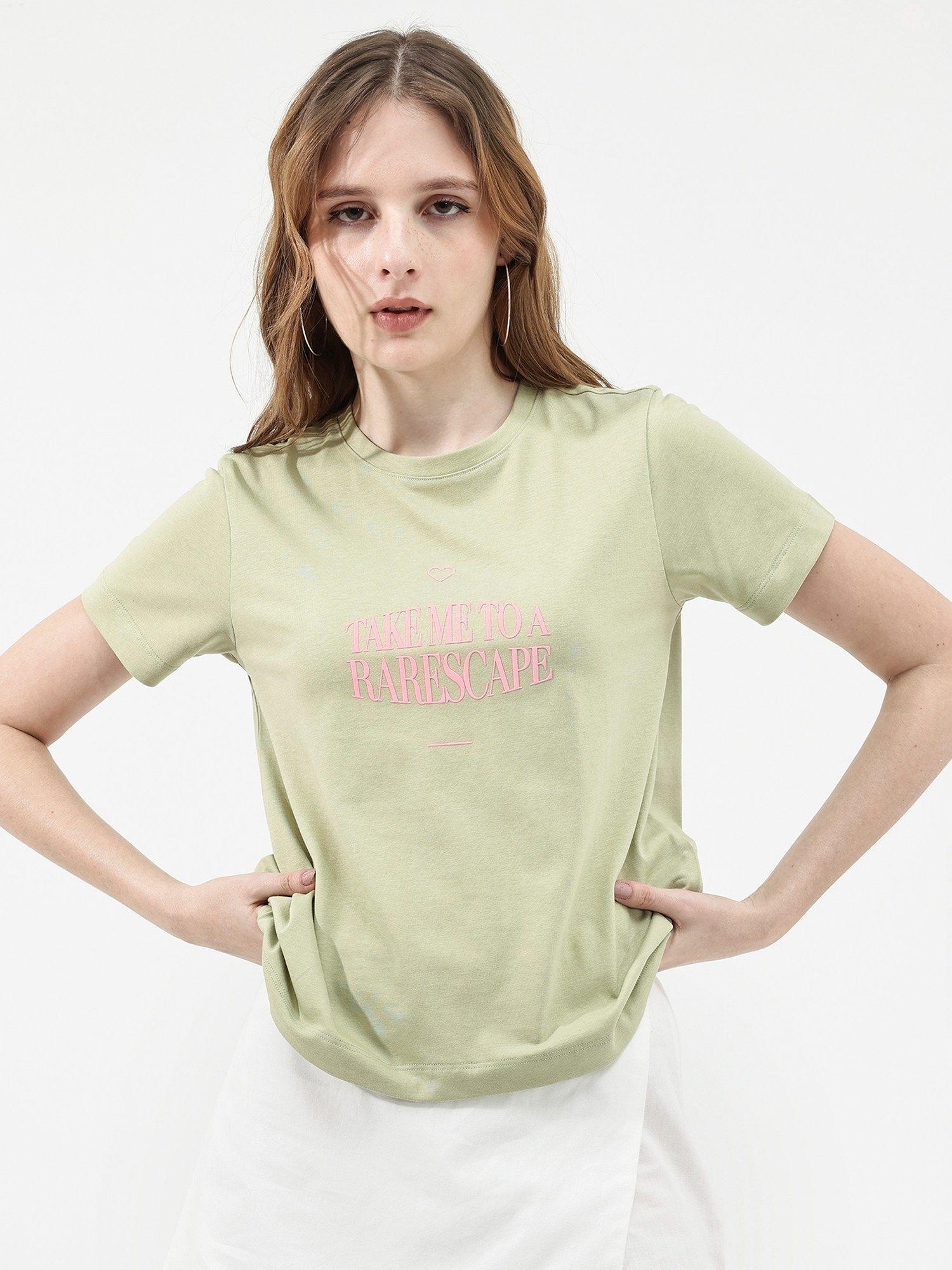 womens erin light green t-shirt