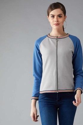 womens fast feeling colourblock jacket - multi