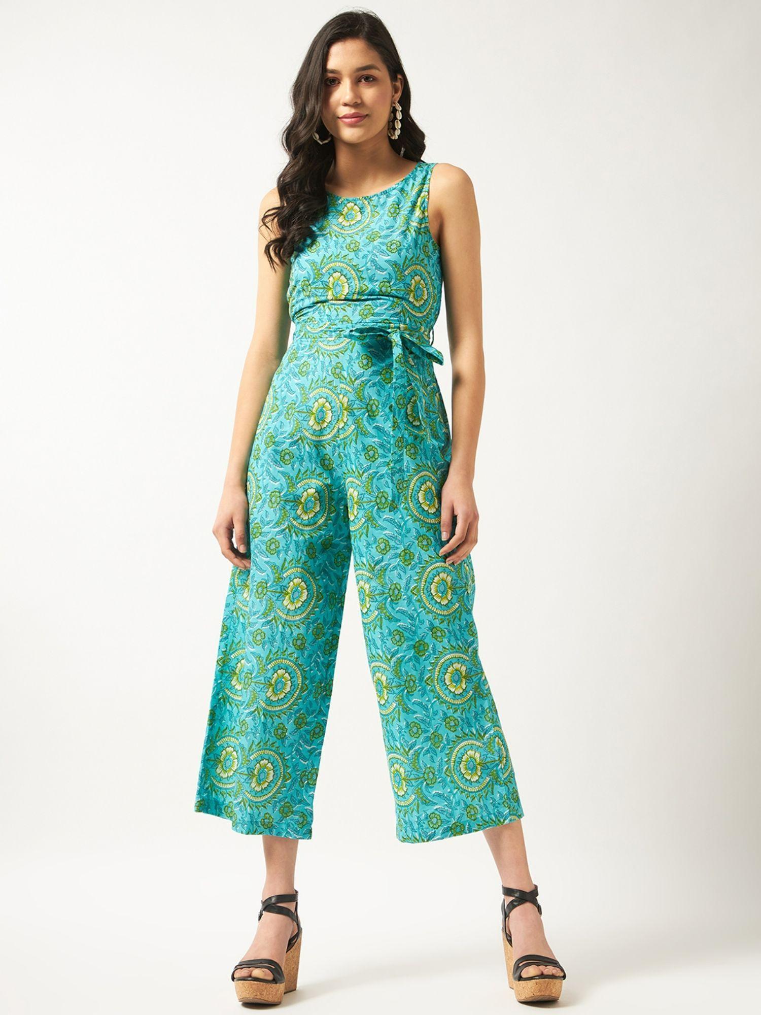 womens floral printed jumpsuit