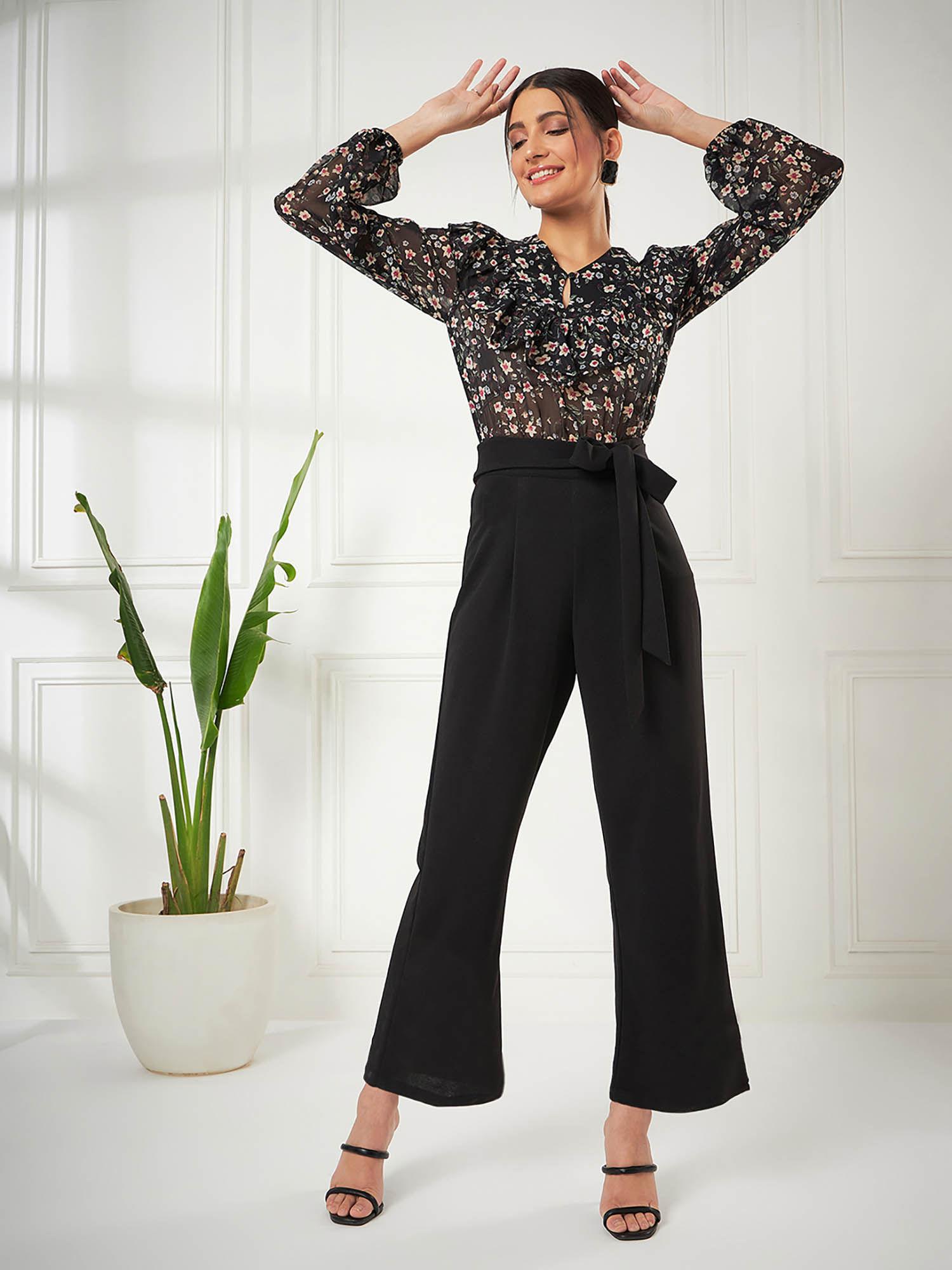 womens floral printed jumpsuits